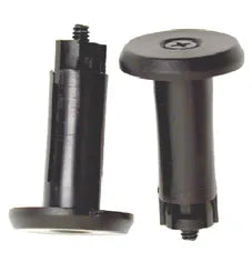 END PLUGS, BLACK PP, 14MM, 2/set