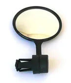 Mirror Convex Round, 3 for bar end, 65mm, shatterproof BLACK