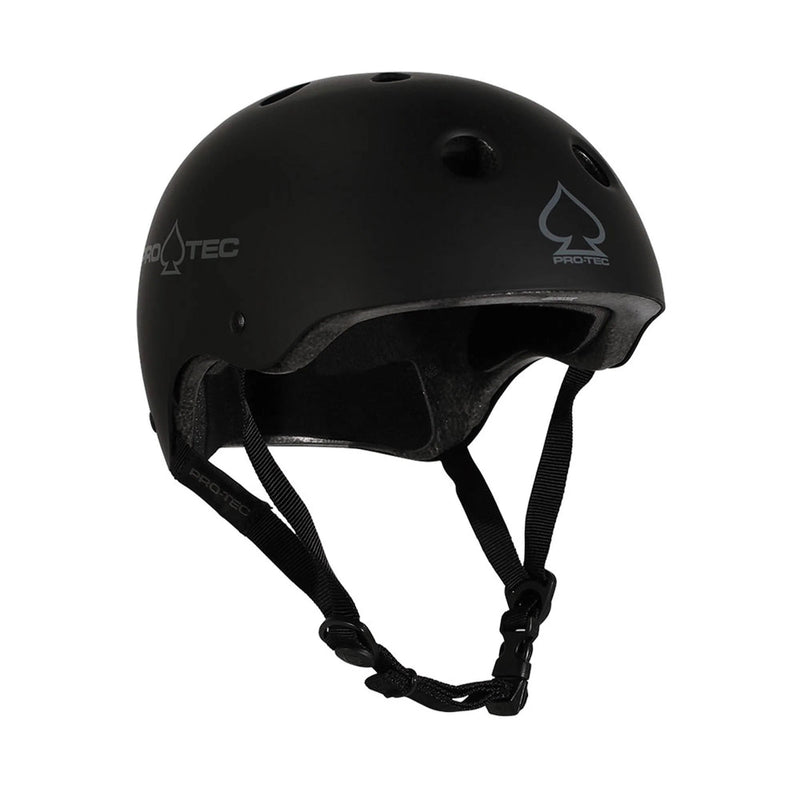 Pro-Tec Classic Helmet — Matte Black — model image shared across selected sizes