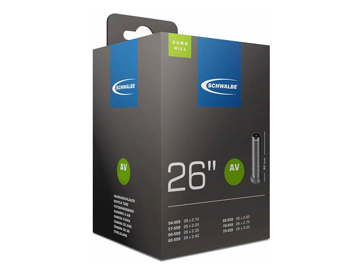 SCHWALBE AV13 Schrader Inner Tube 26 x 1.50 - 2.40 -  Schrader 40mm Valve - freedommachine