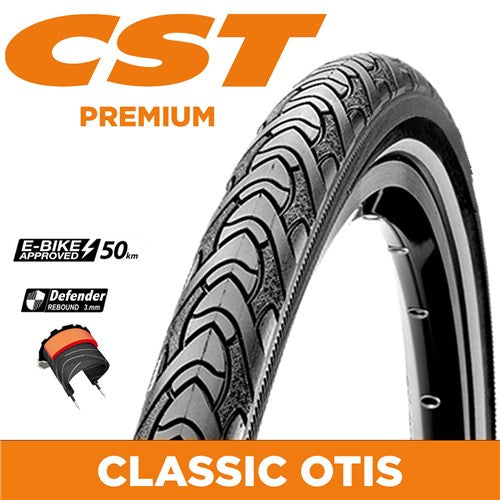 CST Tyre Classic Otis Hybrid C1777 - 700 x 40 - Kevlar 3mm Layer W/Ref Strip - freedommachine