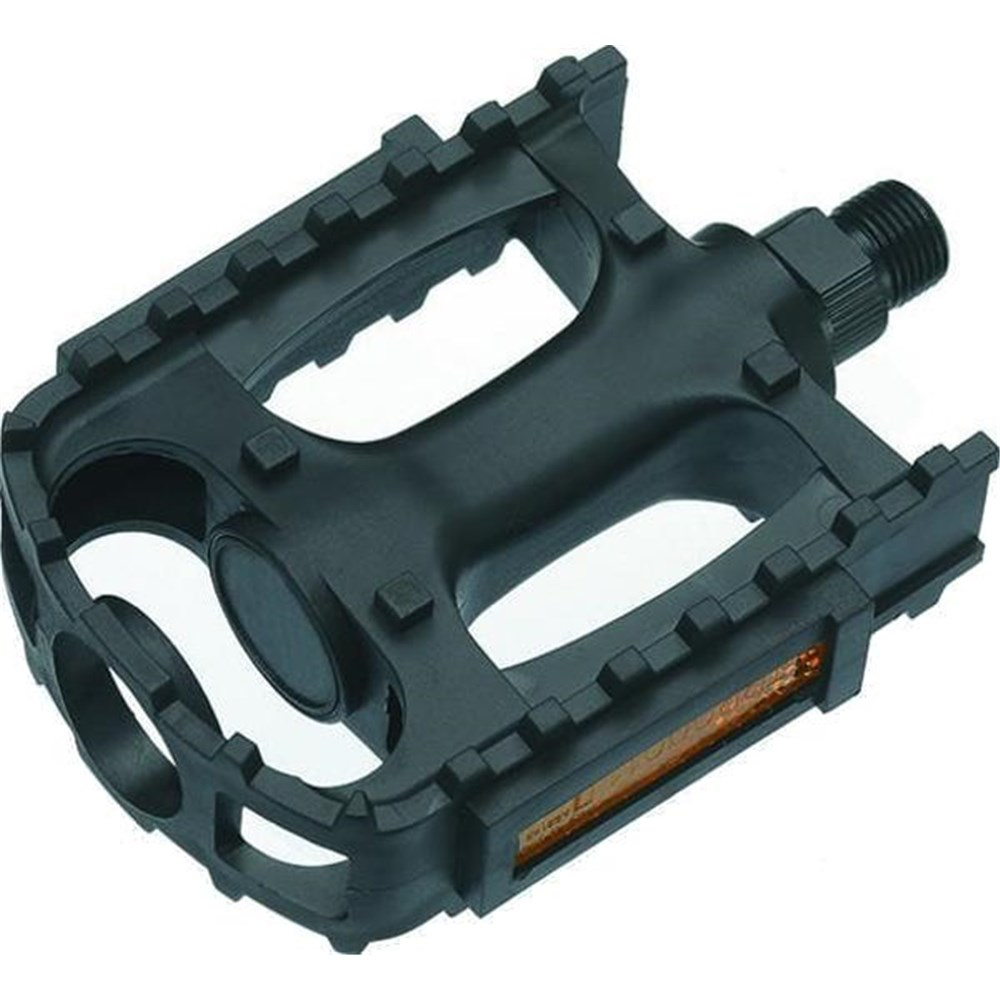QBP PEDAL PLASTIC MTB PLATFORM 1/2 X 1/8 BLACK Nylon - PDM12P3 - freedommachine