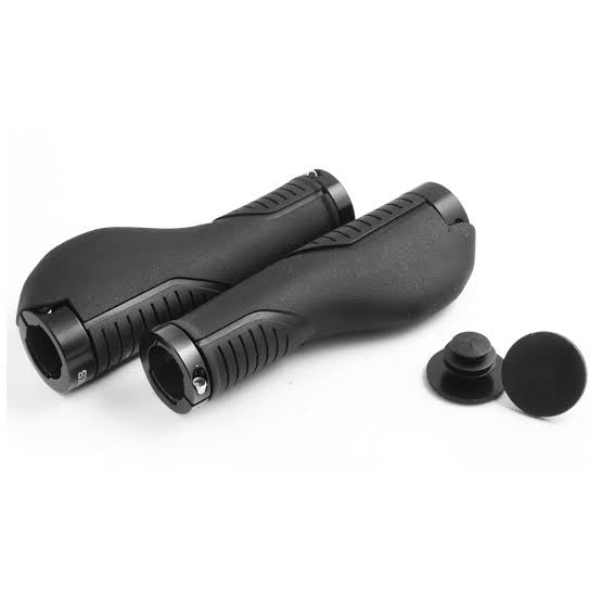 Clarks Grips - 140mm - Black - double alloy lock rings - freedommachine