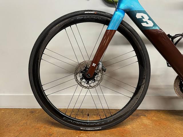 3T Exploro RaceMax 13 SPD EKAR Gravel Bike Blue/Brown - freedommachine