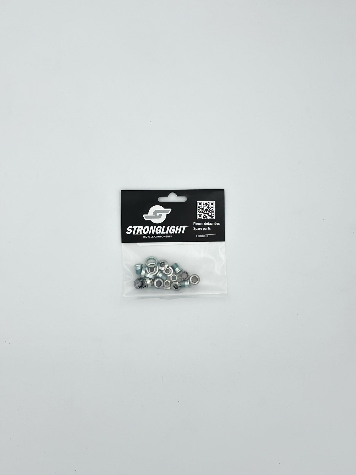 Chainring Bolt Kits, STRONGSCREW FOR TRIPLE MESSENGER (5  ARMS) STEEL & ALU SILVER