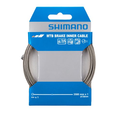 Shimano Stainless Tandem Mtb Brake Cable - 1.6 X 3500MM - freedommachine