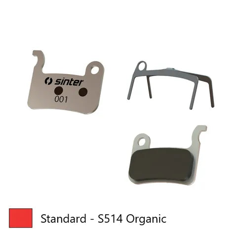 Shimano - DISC PADS - MTB standard premium pads, RED,  A type | TRP | XTR BR-M975 | BR-M966 | BR-M965 | XT BR-M776 | BR-M775 | BR-M765 - freedommachine