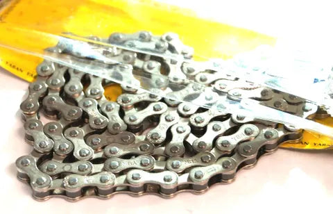 YBN - CHAIN - 1/2 x 1/8 x 112L, Single Speed, SILVER &SILVER  (S-410) - freedommachine