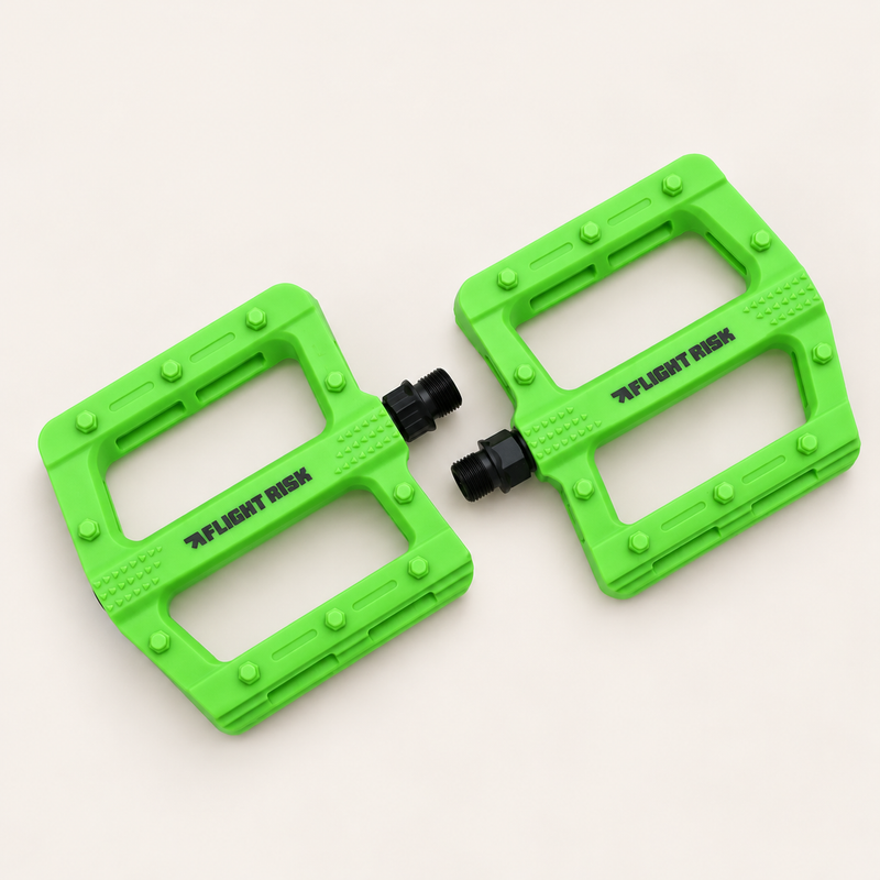 Flight Risk Pedal Set — Green