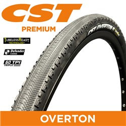 CST Overton CRD-01 - 700 x 40 Folding EPS TR 60 TPI Dual Compound - Black - freedommachine